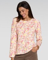 Prima™ Cotton Scattered Leaves Tee thumbnail number 1