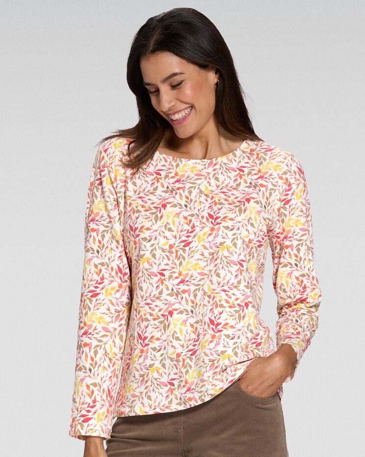 Prima™ Cotton Scattered Leaves Tee image number 1
