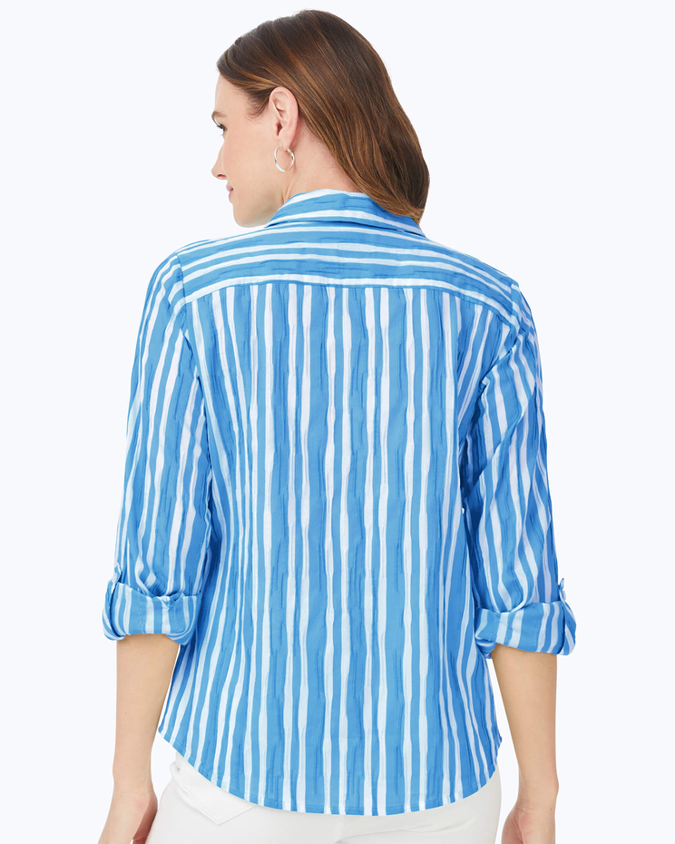 Hampton Long Sleeve Beach Stripe Shirt image number 2