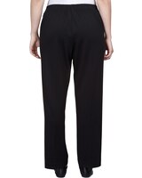 Alfred Dunner® Park Place Stretch Knit Average Length Ponte Pant with Buckle thumbnail number 2