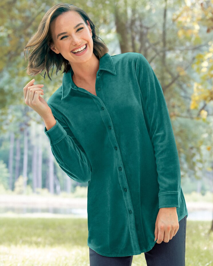 Velour Big Shirt image number 1