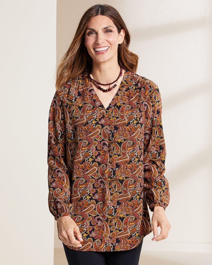 Autumnal Paisley Tunic image number 1