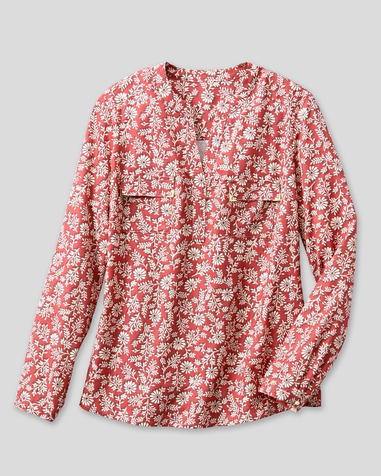 Floral Vines Utility Blouse image number 3