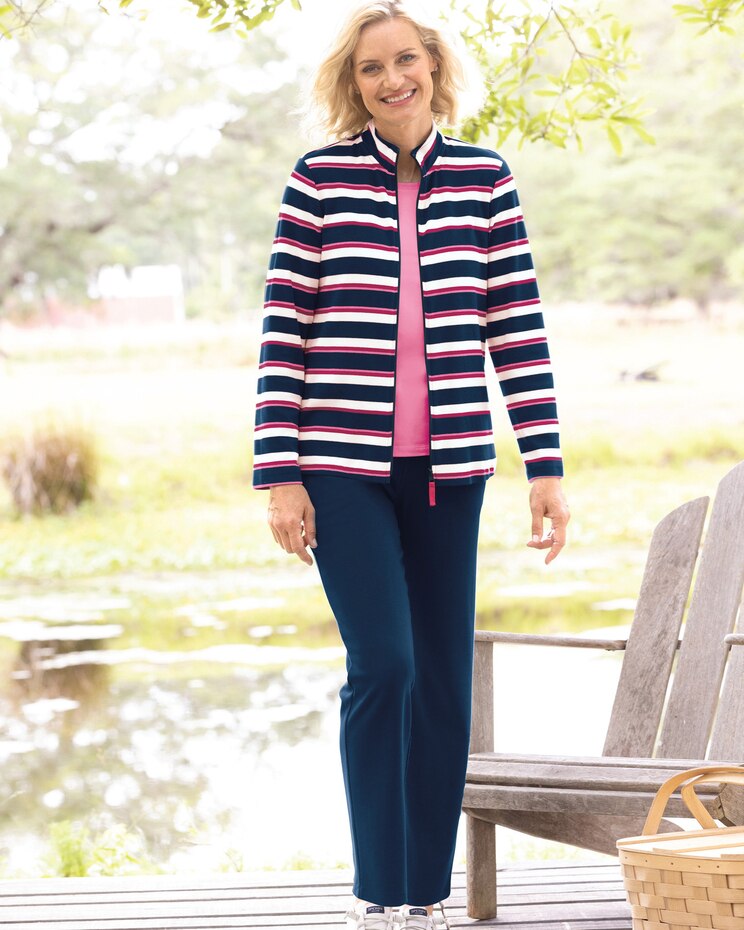 Everyday Knit Striped Active Set image number 1