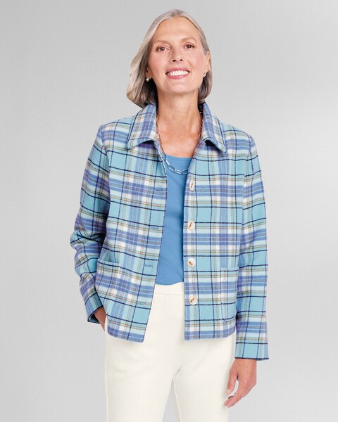Winter Skies Plaid Jacket