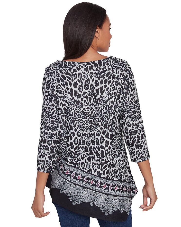 Ruby Rd® Cozy Season Knit Paisley Top image number 3