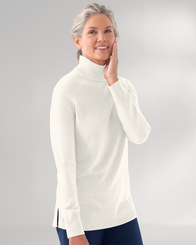 Spindrift Mock Neck Long Sleeve Sweater image number 1