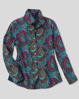 Paisley Jewel Long-Sleeve Cotton Shirt thumbnail number 2