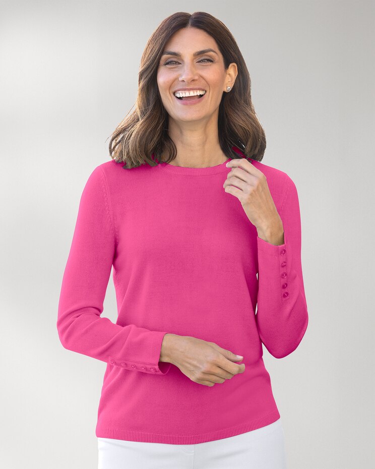 Spindrift™ Long-Sleeve Button-Cuff Sweater image number 1