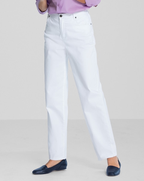 DreamFlex Color Comfort-Waist Relaxed Straight Leg Jeans