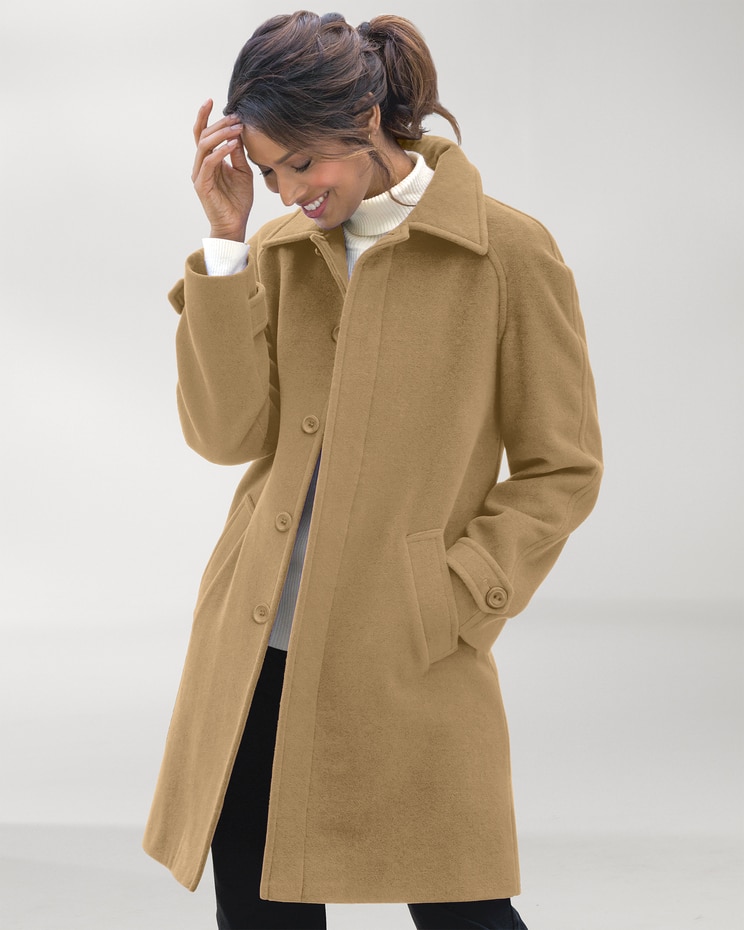 Wool Balmacaan Coat image number 1