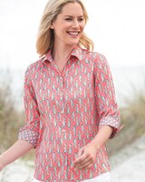 Foxcroft® Seahorse Wrinkle-Free Cotton Shirt thumbnail number 1