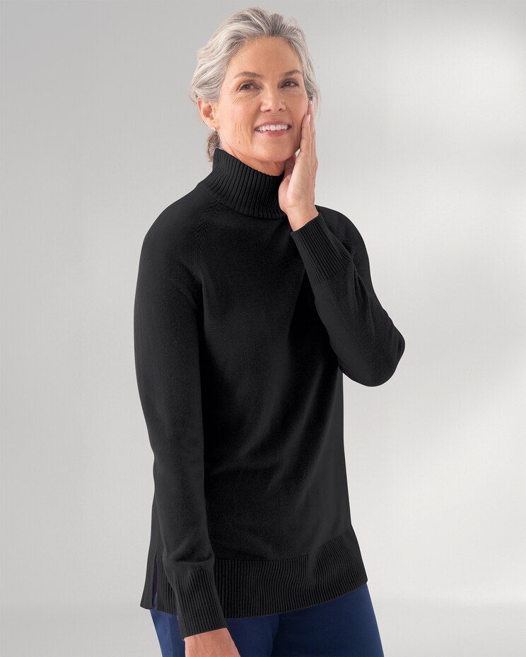 Spindrift Mock Neck Long Sleeve Sweater image number 1