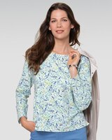 Prima™ Cotton Scattered Leaves Tee thumbnail number 1