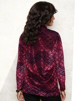 Diamond Velvet Burnout Top thumbnail number 2