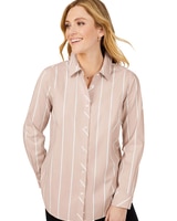 Foxcroft Ava Stretch Non-Iron Simply Stripe Shirt thumbnail number 1