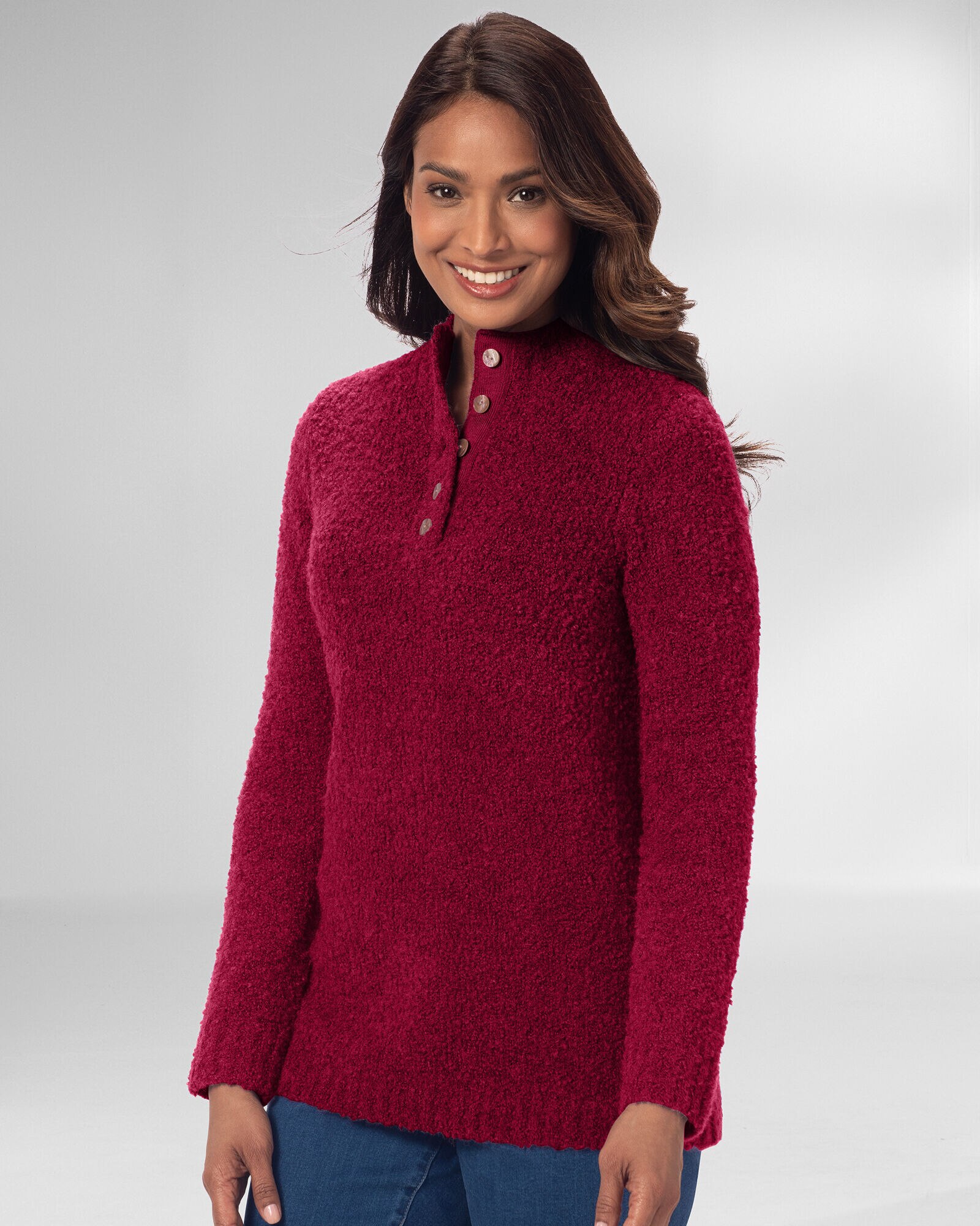 Cuddle Boucle Pullover Sweater Appleseed s