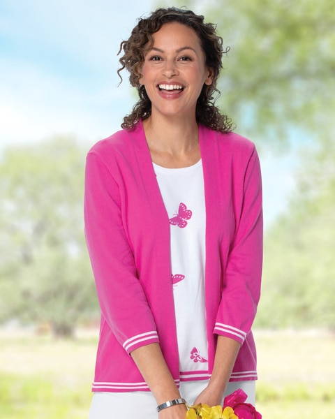 Butterfly Layered-Look Sweater