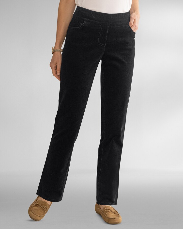 SlimSation Straight-Leg Pincord Pants image number 1
