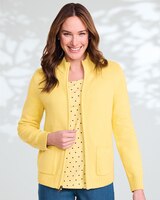 Bayside Cotton Zip-Front Cardigan thumbnail number 1