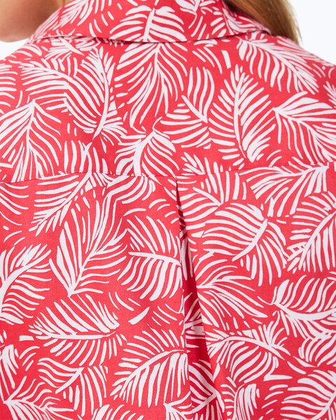 Lucie 3/4 Sleeve Beach Leaves Blouse