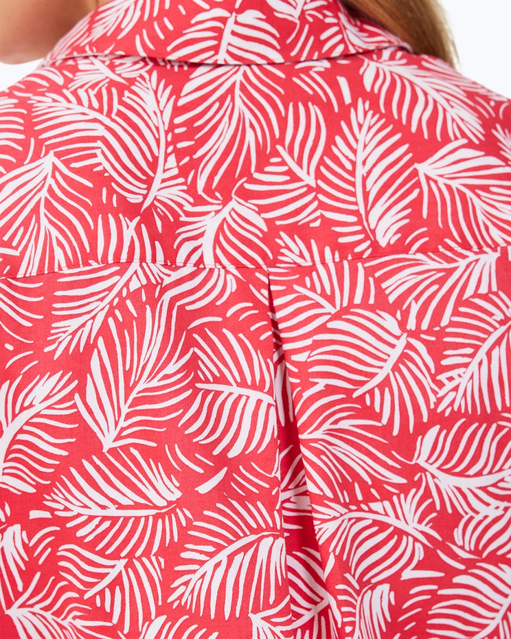 Lucie 3/4 Sleeve Beach Leaves Blouse image number 5