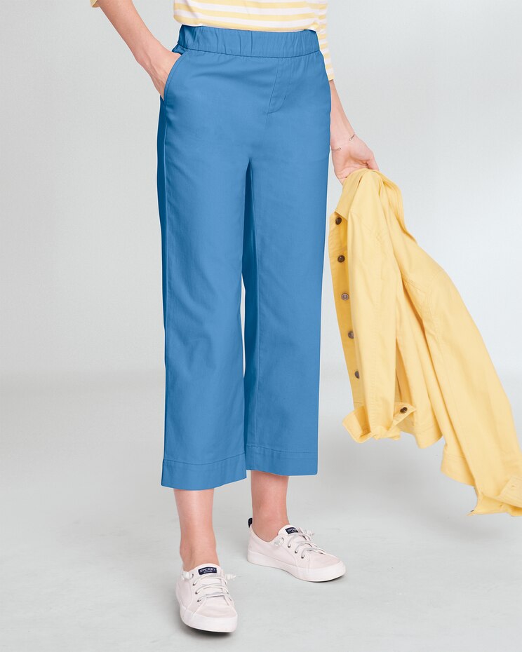 Dennisport Relaxed Pull-On Cropped Chinos image number 1