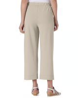 Sahara Side-Button Cotton-Knit Cropped Pants thumbnail number 2