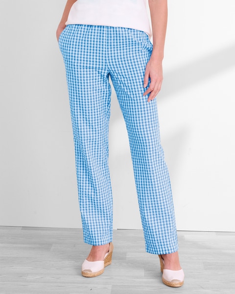 Gingham Seersucker Pants