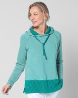 Stripe & Dot Knit Hoodie thumbnail number 1