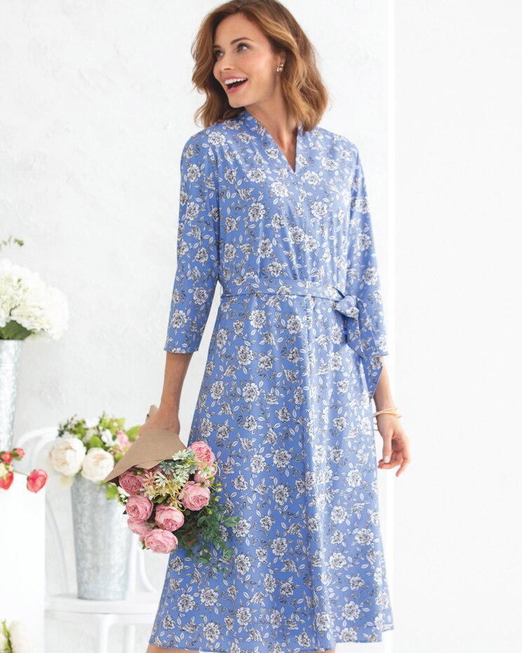 Iris Floral Fit & Flare Dress image number 1