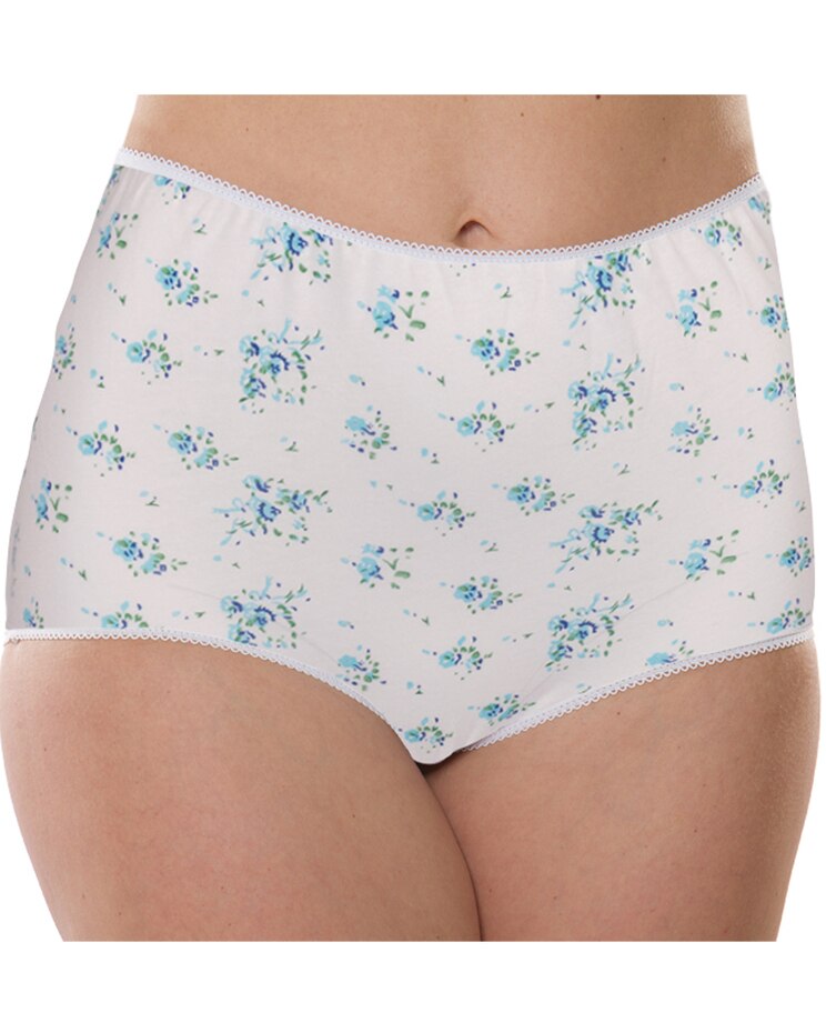 100% Printed Cotton Full Coverage Panty, 6-Pack image number 3