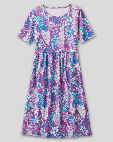 Boardwalk Knit Print Weekend Dress