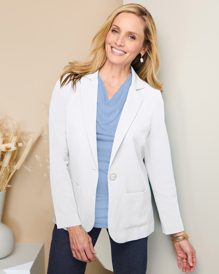 Look-Of-Linen Blazer image number 1