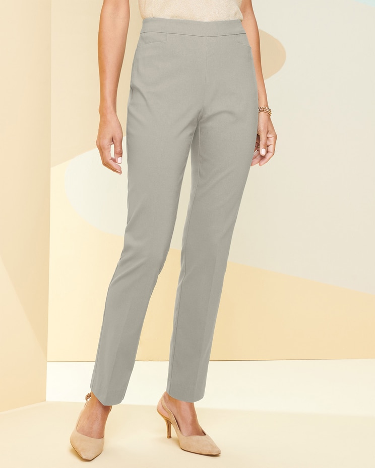 Slimtacular® Textured Tapered Pants image number 1