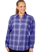 Foxcroft Rhea Long Sleeve Plaid Perfection Shirt thumbnail number 4