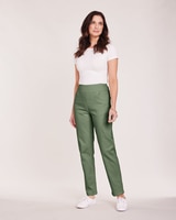 DenimEase Flat-Waist Pull-On Jeans thumbnail number 8