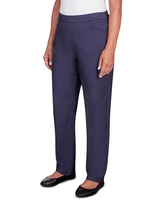 Alfred Dunner® A Fresh Start Dark Denim Pull On Average Length Pant thumbnail number 3