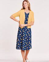 Short-Sleeve 2-Piece Novelty Jacket Dress thumbnail number 1