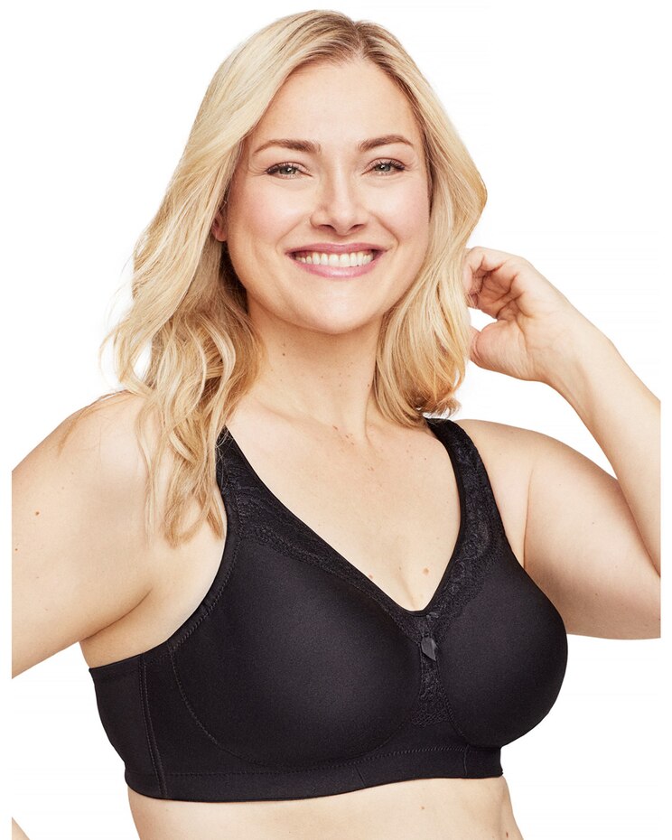 Glamorise Full Figure Plus Size MagicLift Seamless Everyday Bra Wirefree image number 3