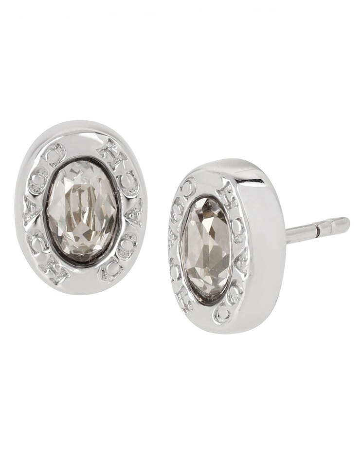 Coach Signature Logo Stud Earrings image number 1