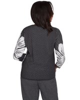Alfred Dunner® Worth Avenue Floral Textured Sweater thumbnail number 3