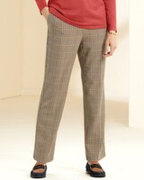 Mini Plaid Washable Garbardine Pants thumbnail number 1