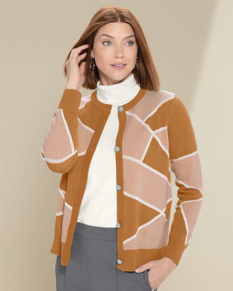 Graphic Colorblock Sweater image number 1