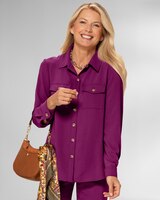 Wash & Go Crepe Blouse thumbnail number 1