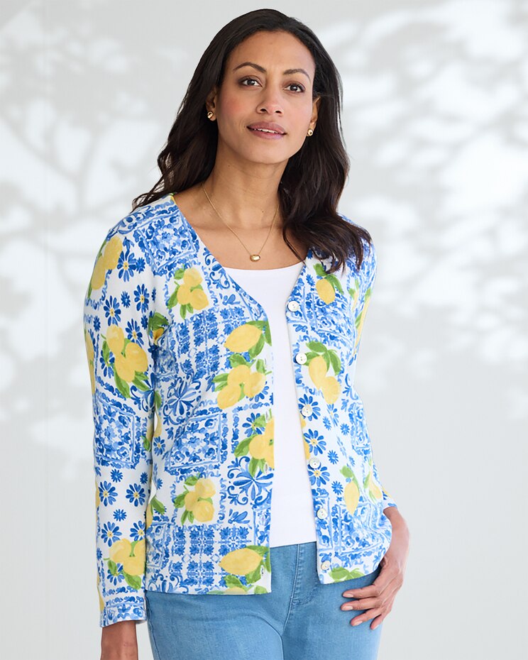 Italian Seaside Cotton Cardigan  image number 1