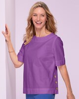 Captiva Cotton Side-Button Top thumbnail number 1