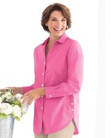 Foxcroft Non-iron Side-Button Long-Sleeve Tunic thumbnail number 1
