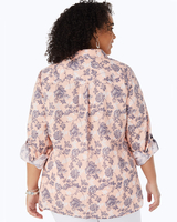 Foxcroft Sunset Floral Non-Iron Shirt thumbnail number 4