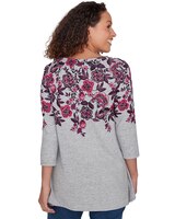 Ruby Rd® Cozy Season Knit Floral Vine Top thumbnail number 2